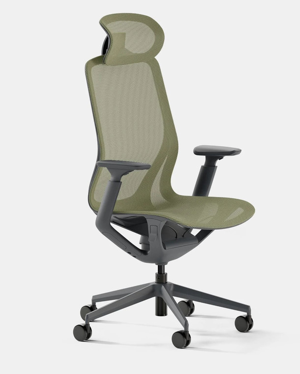 Branch Furniture Aire Chair, Hunter Mesh, Optional Headrest, 3/4 Front View