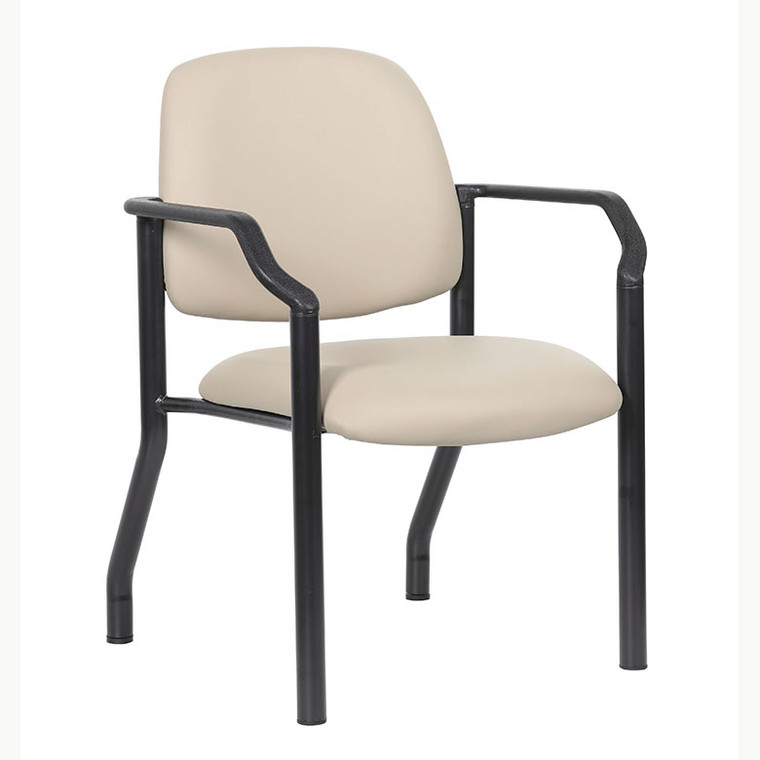 Heavy Duty Antimicrobial Guest Chair w/ Optional Arms, Beige