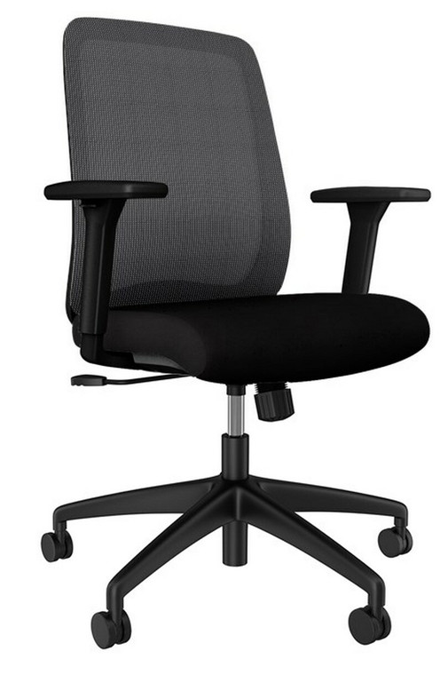 AIS Bolton Mesh Mid Back Quickship, 3/4 Front View